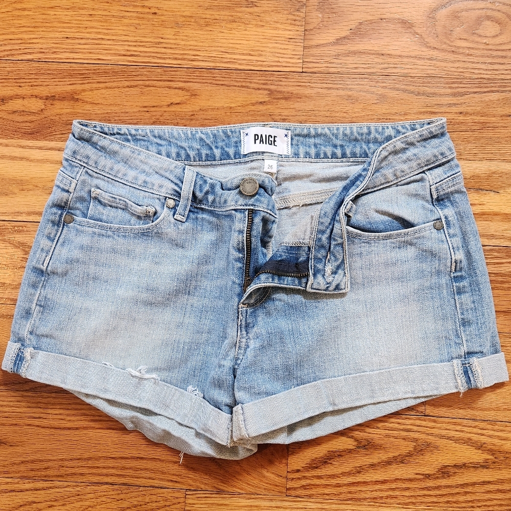 PAIGE denim shorts. Size 26. Jimmy Jimmy skinny.